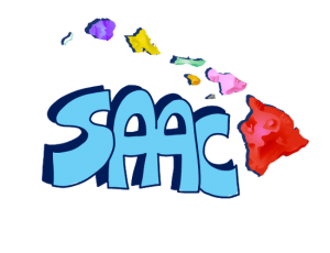 SAAC Logo with hawaiian islands